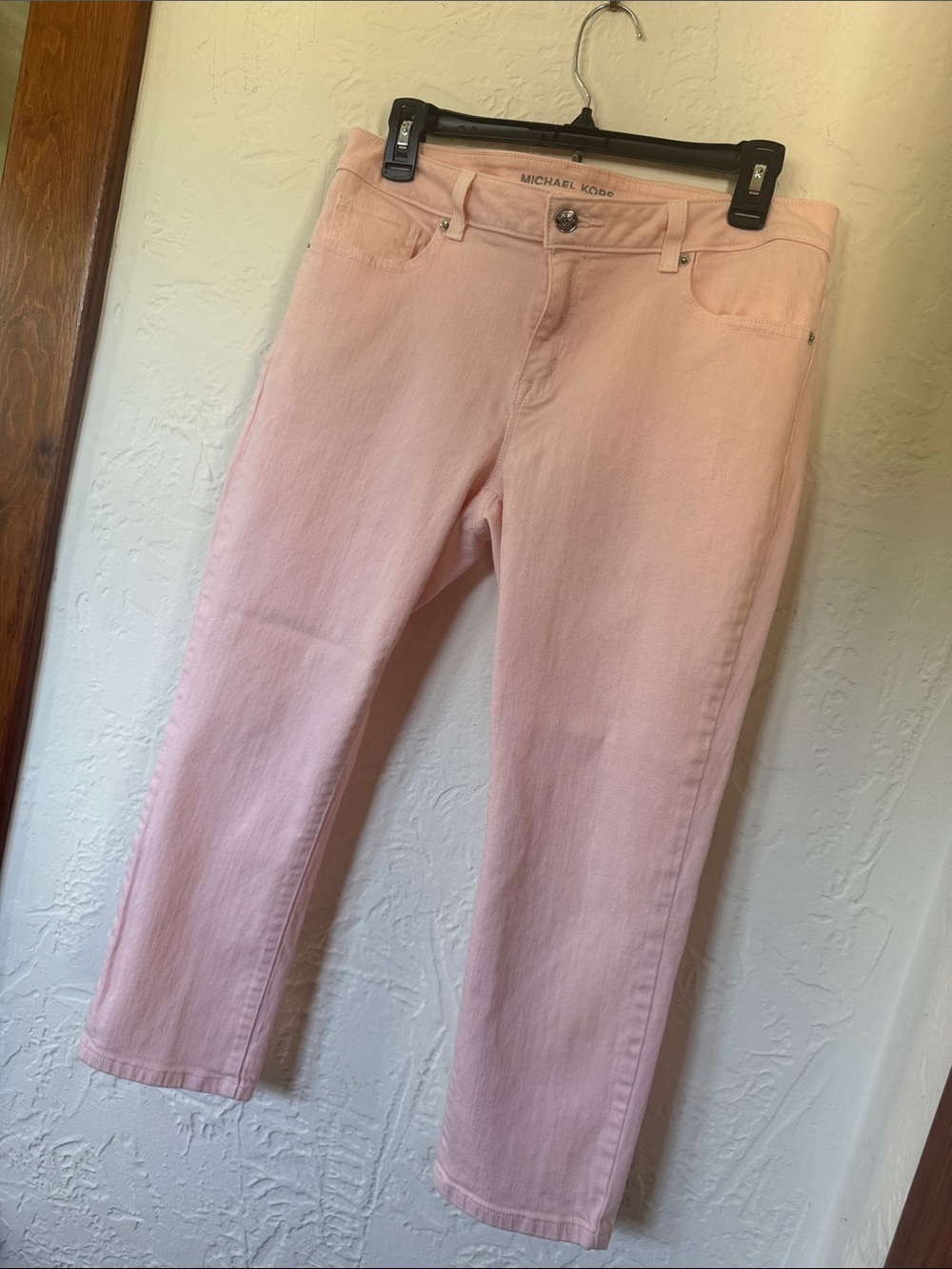 Michael Kors Crop Jeans Size 8 Pastel Pink